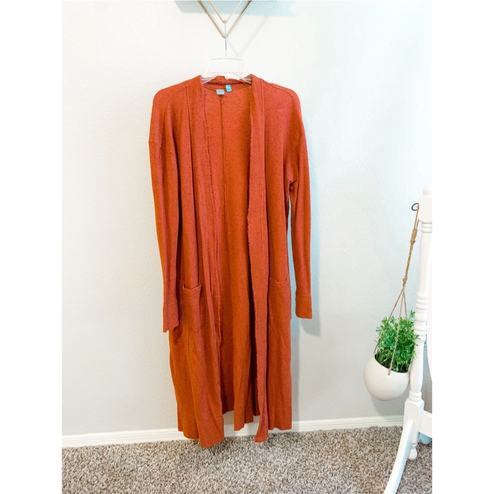 Burnt Orange Duster Sweater
